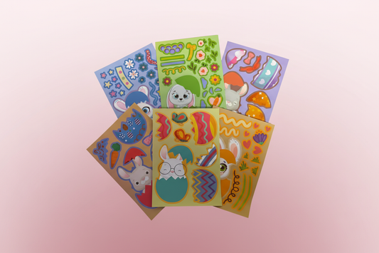 Påsk stickers - Pink Panda Style product photo