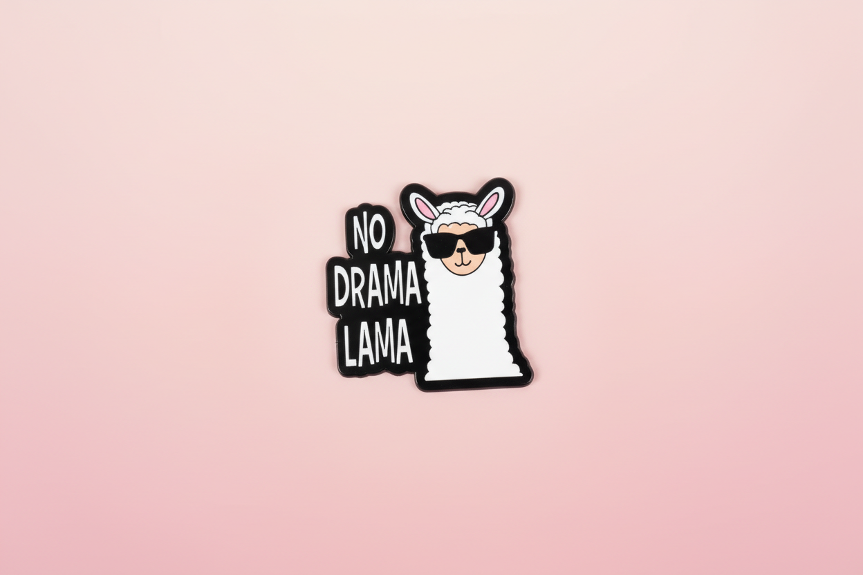 Pin ”No Drama Lama” - Pink Panda Style product photo