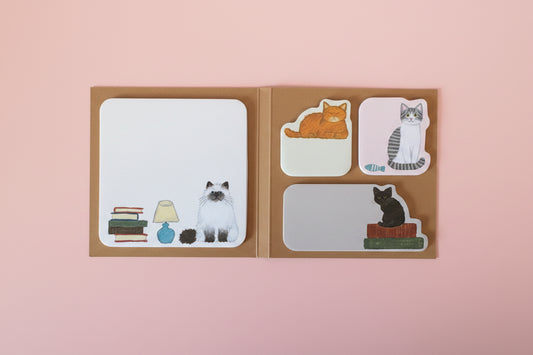 Söta post-it lappar med Katter i litet set