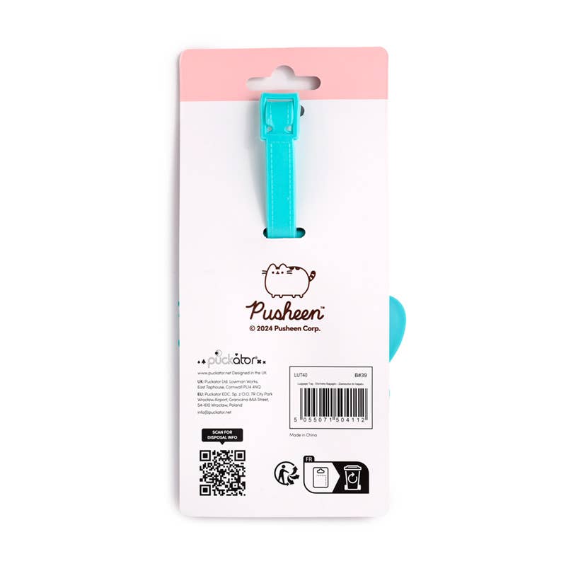 Pusheen the Cat sommar-surfare PVC bagageetikett