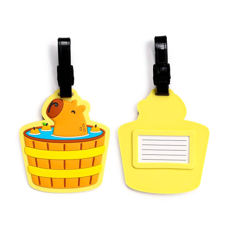 Capybara PVC-bagagetag