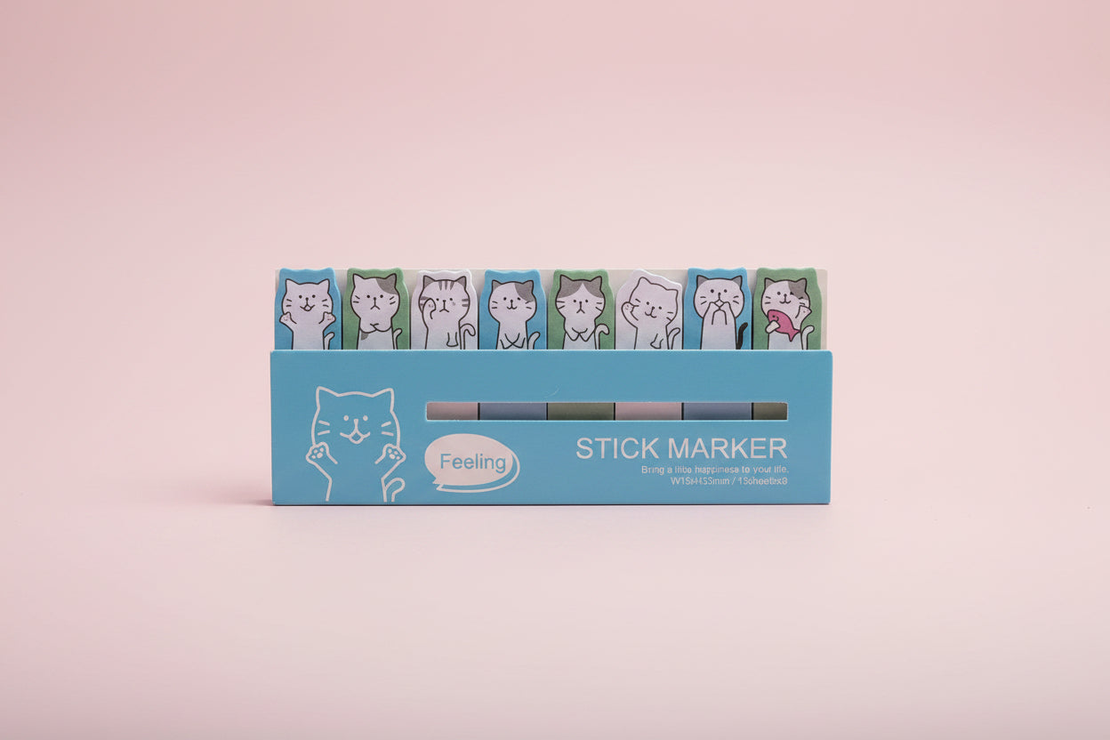 Söta mini-postit med katter (feeling)