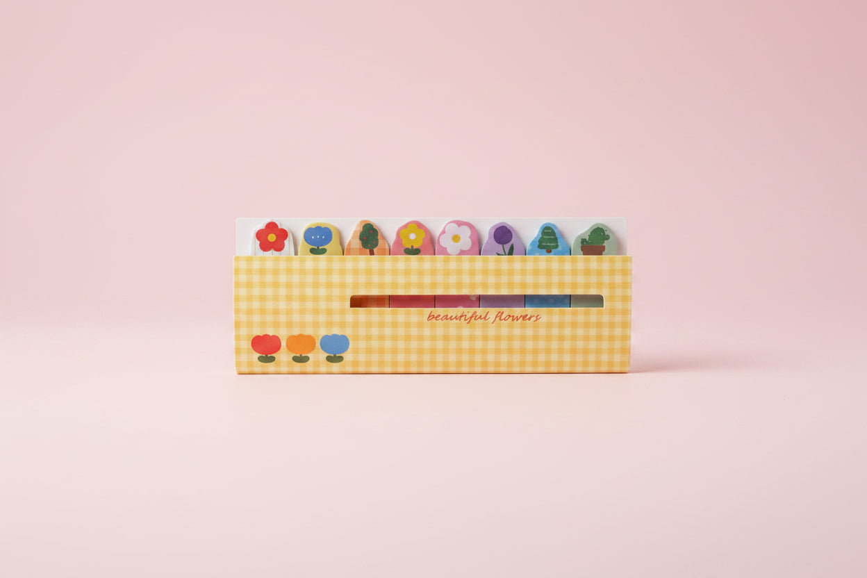 Söta mini-postit med blommor