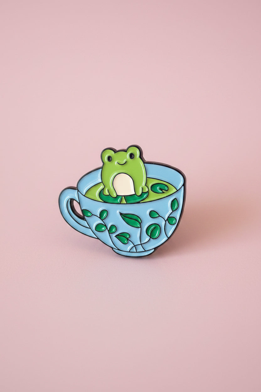 Pin - Groda i kopp