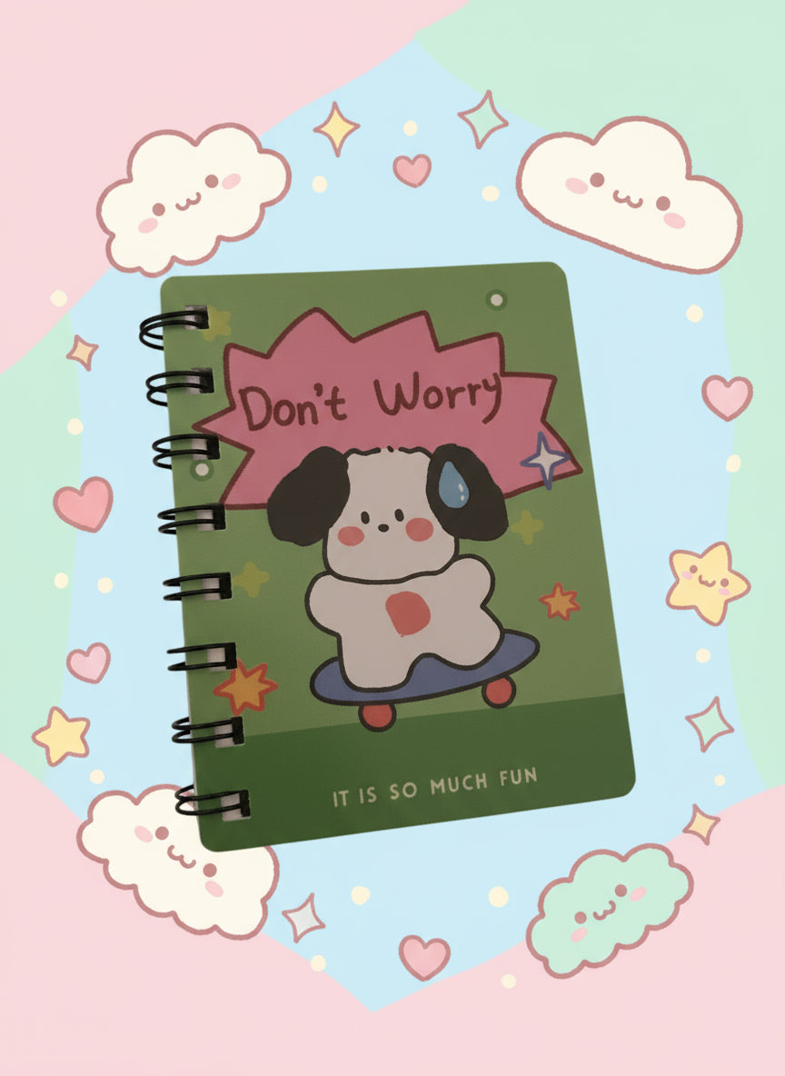 Sött grönt mini-skrivblock - Perfekt för kawaii och anime fans