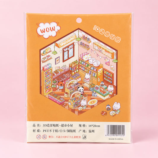 3d scen Matbutik