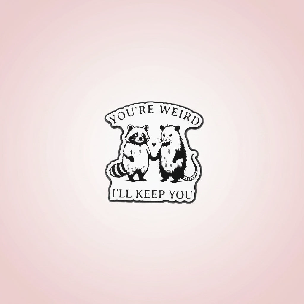 Pin - "You´re weird, ill keep you"