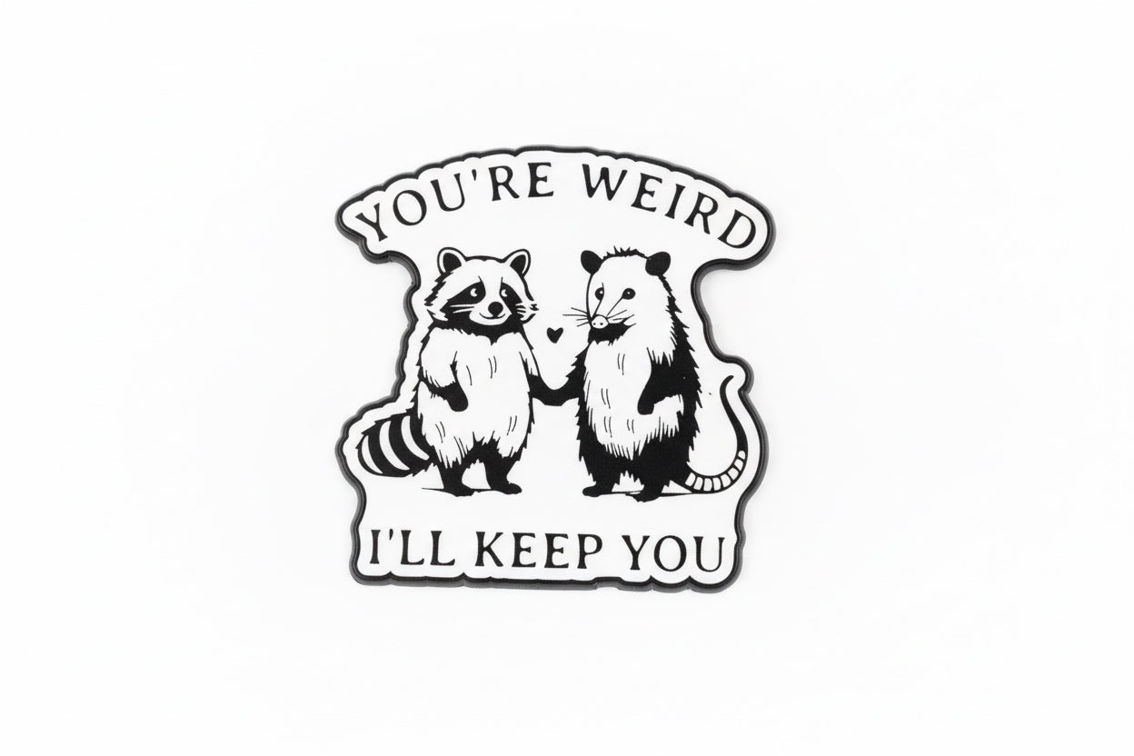 Kawaii Pin - "You´re weird, ill keep you"