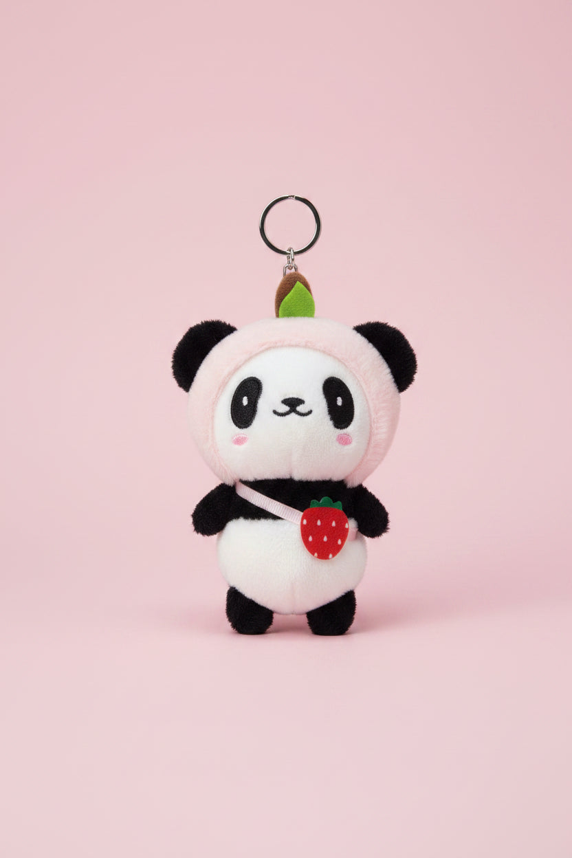Söt Panda Nyckelring - Kawaii Väskhänge