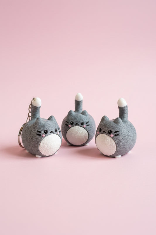 Nyckelring Katt Clicker (Chonky cat)