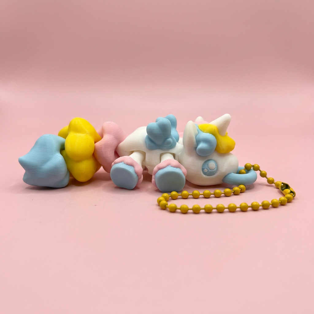 Flexi unicorn nyckelring