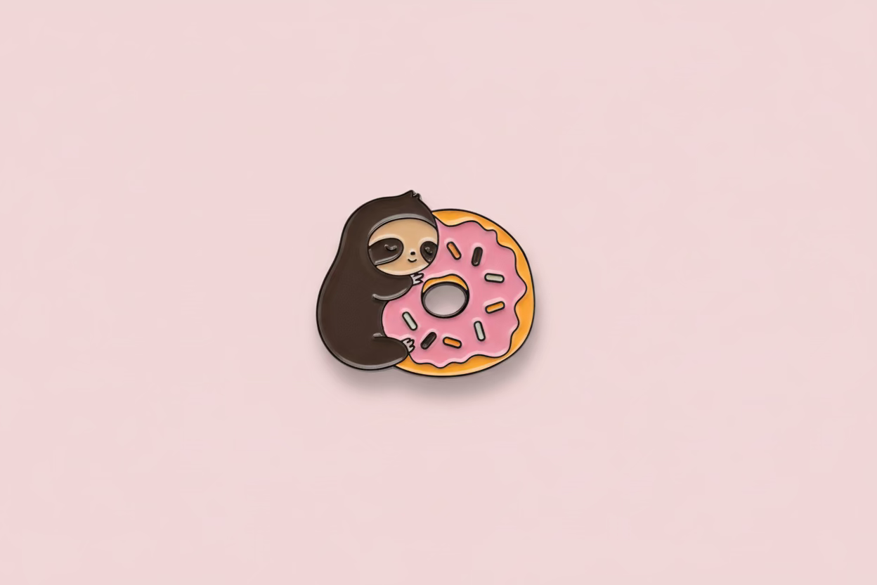 Pin - Sengångare med en Donut
