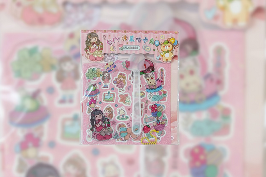 Pysselset Stickers och nyckelring