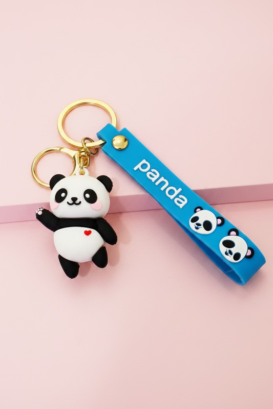 Söt Panda Nyckelring - Kawaii Accessoar för Väskor & Nycklar