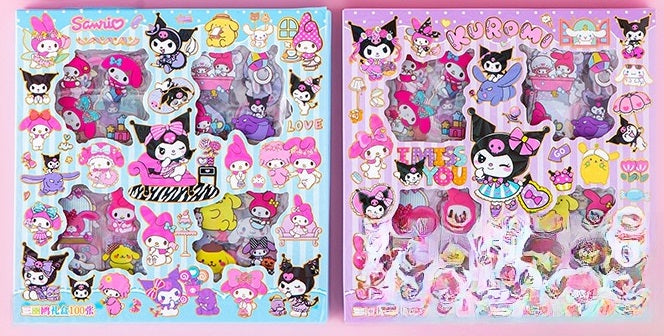 100-pack Kuromi Kawaii Stickers - Perfekt för Anime Dekoration & Personlig Stil