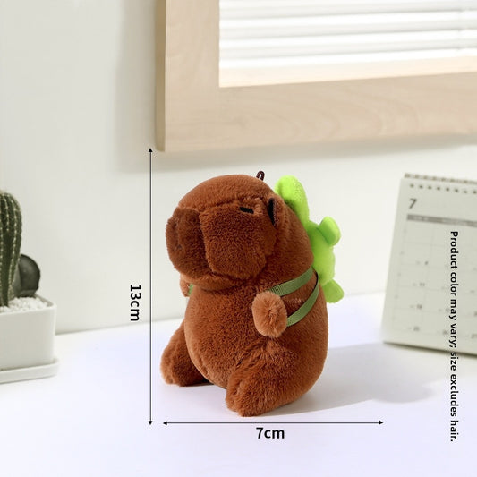 Söt Capybara Nyckelring - 11-14cm