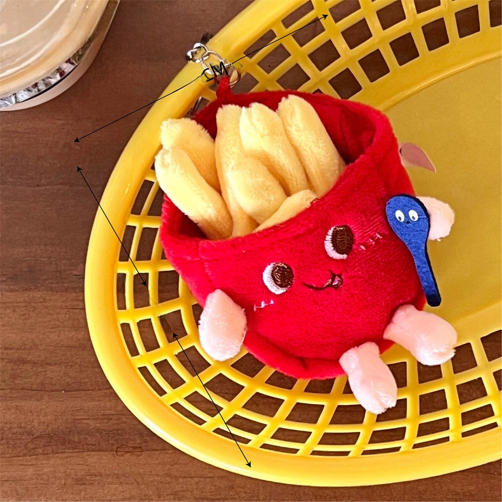 Pommes frites nyckelring