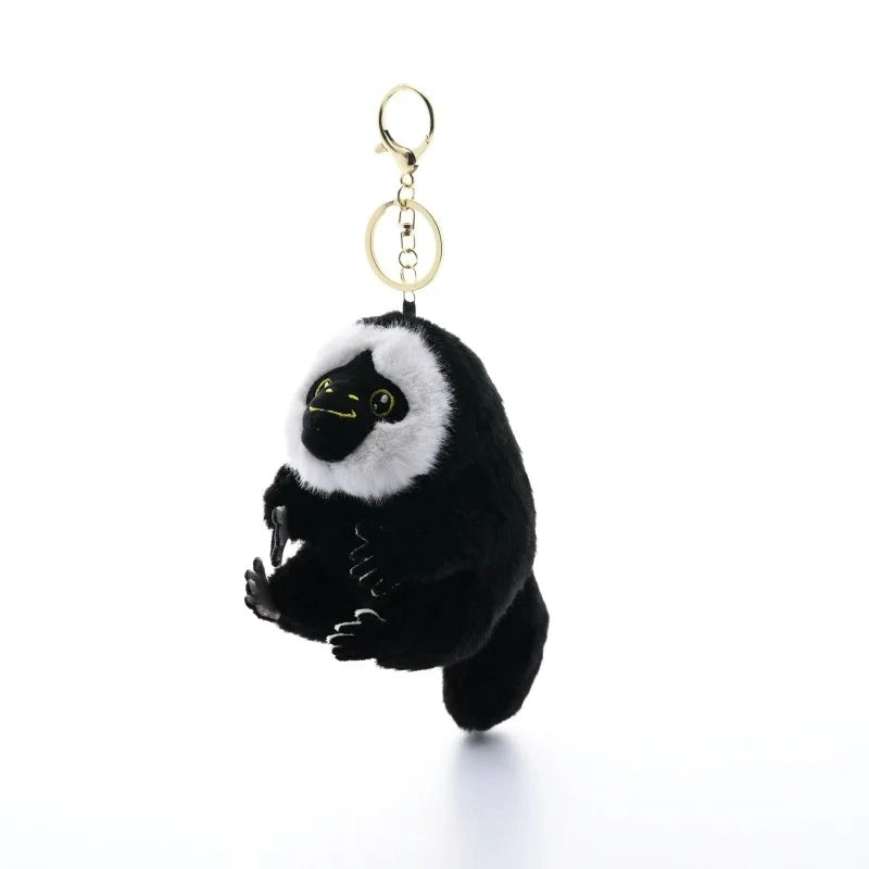 Mjuk Kawaii Apa Nyckelring - Söt Nyckelaccessoar för Väskor & Nycklar