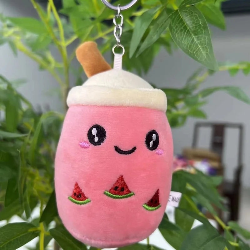 Söt Boba Nyckelring - Kawaii Plysch 10 cm