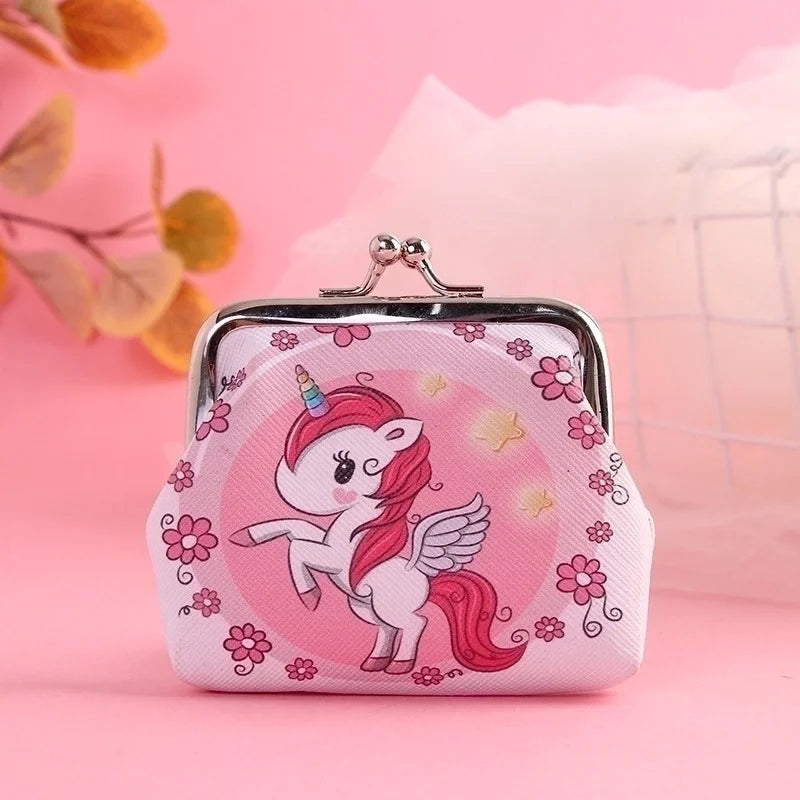 Unicorn Börs - Liten Söt Plånbok i Kawaii Design för Mynt och Sedlar