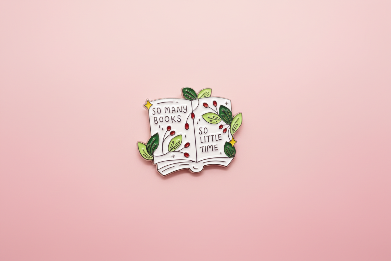Pin- ”So many books, so little time” - Pink Panda Style product photo