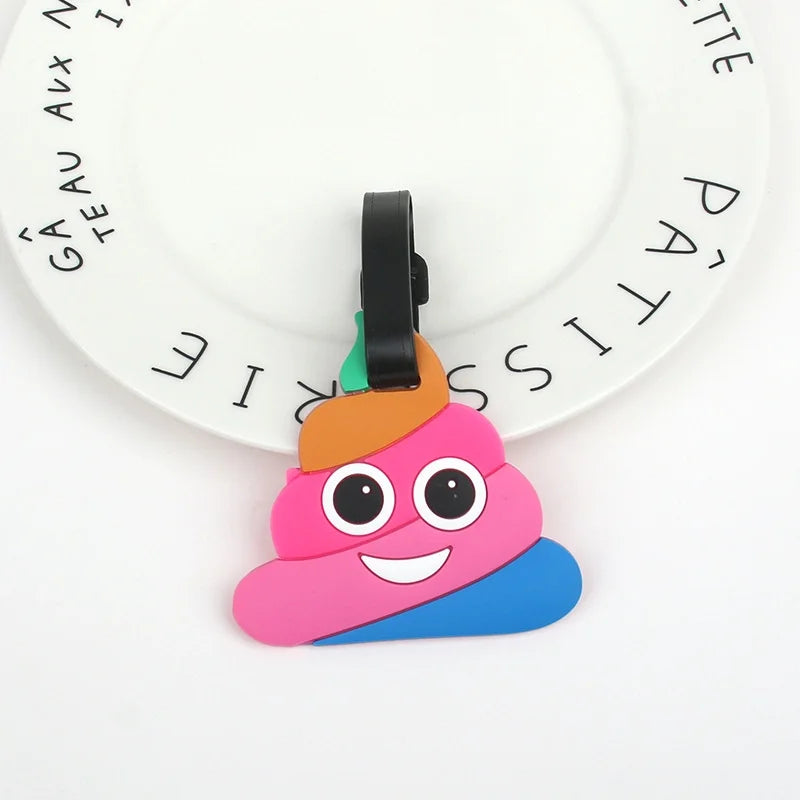 Regnbågebajskorv Väsktagg- Kawaiistil för din resväska