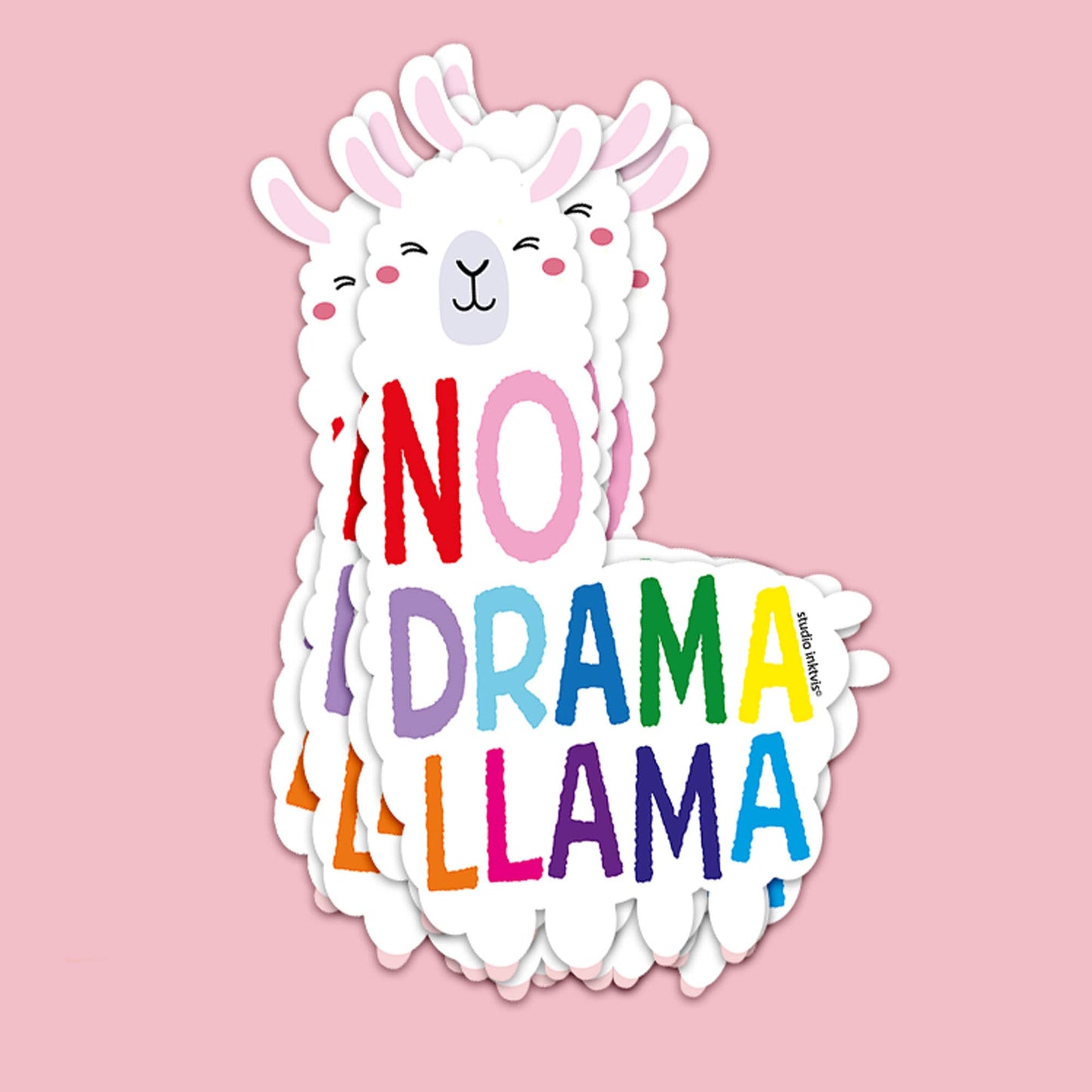 Klistermärke No Drama Lama