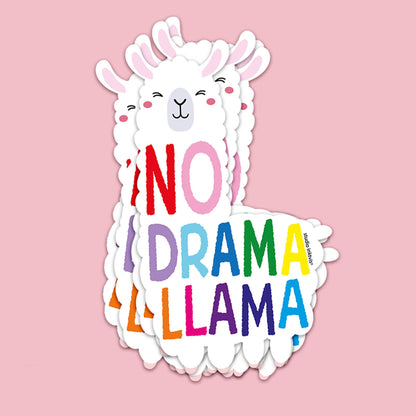 Klistermärke No Drama Lama