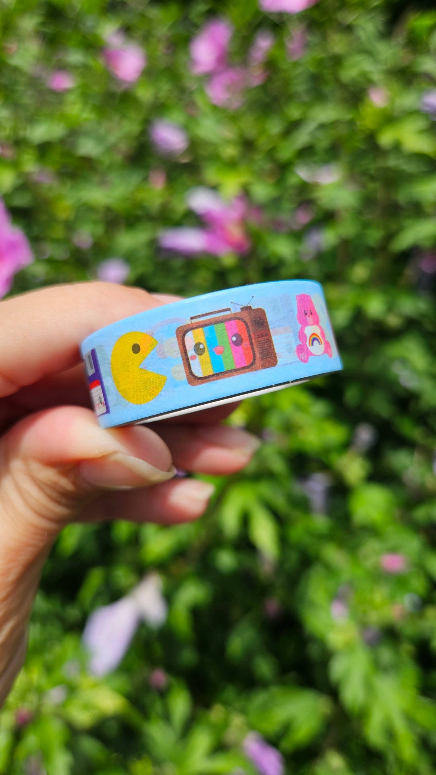 Washi Tape Retro 80-tal - Scrapbooking Tejp 15mm x 10m Vintage Design