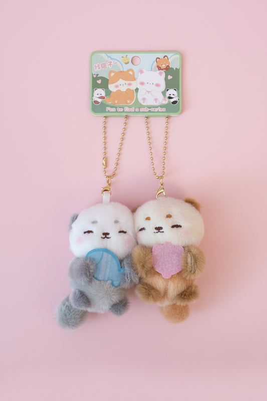Magnetisk Nyckelring Kawaii - Söta uttrar med Magneter