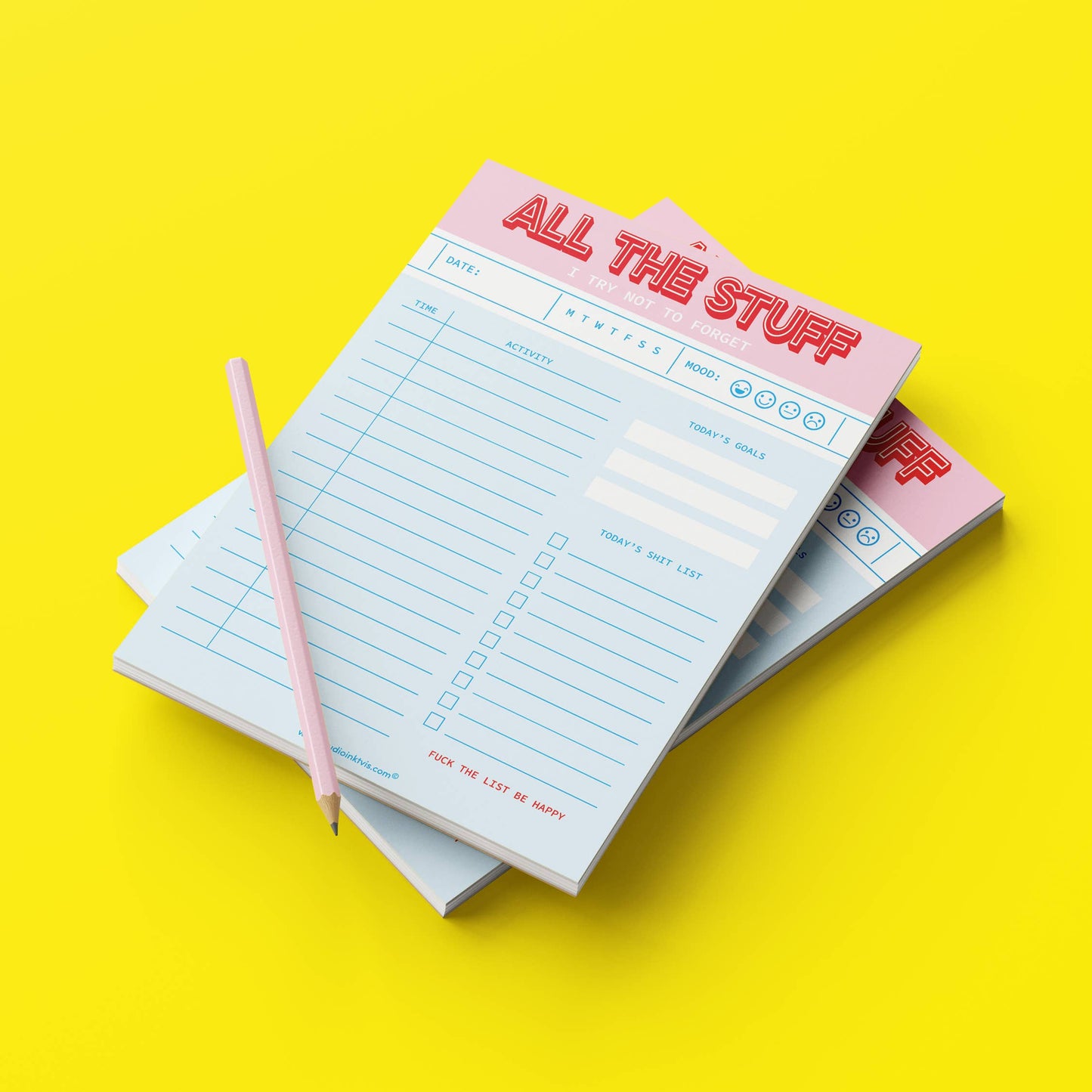 Anteckningsblock A5 - "Alla saker jag försöker att inte glömma" - Perfekt present