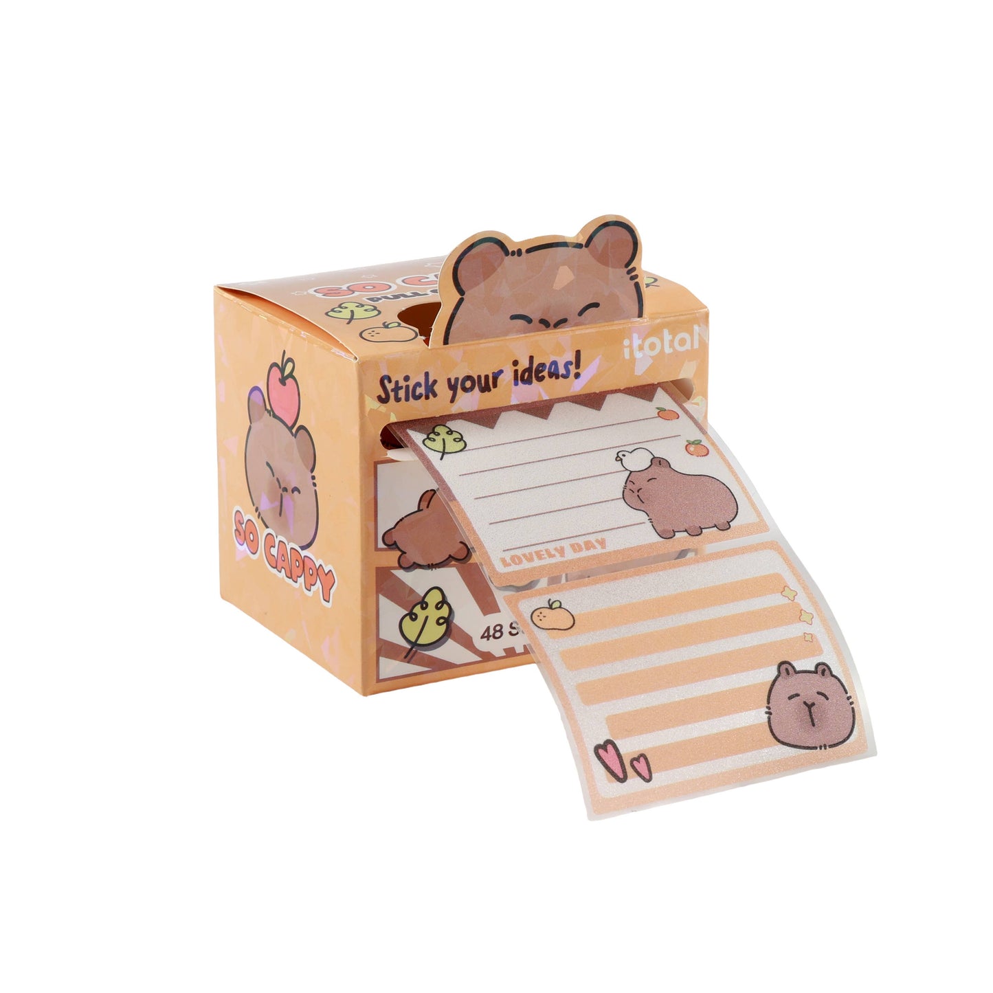Kawaii stickers etiketter på rulle