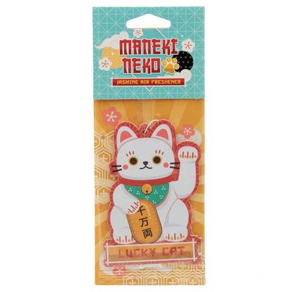Maneki Neko luftfräschare vit jasmin doft – turkatt japansk design