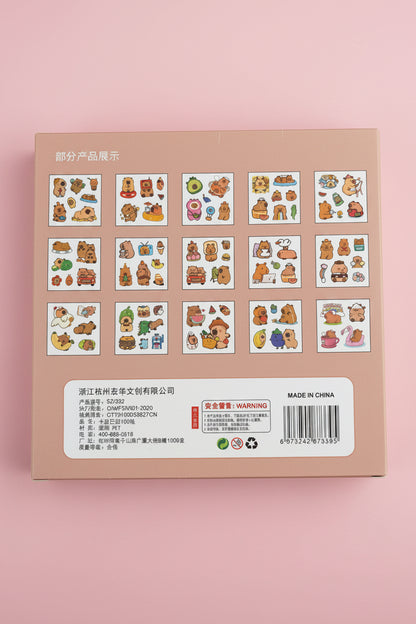 100-pack Capybara Kawaii Stickers