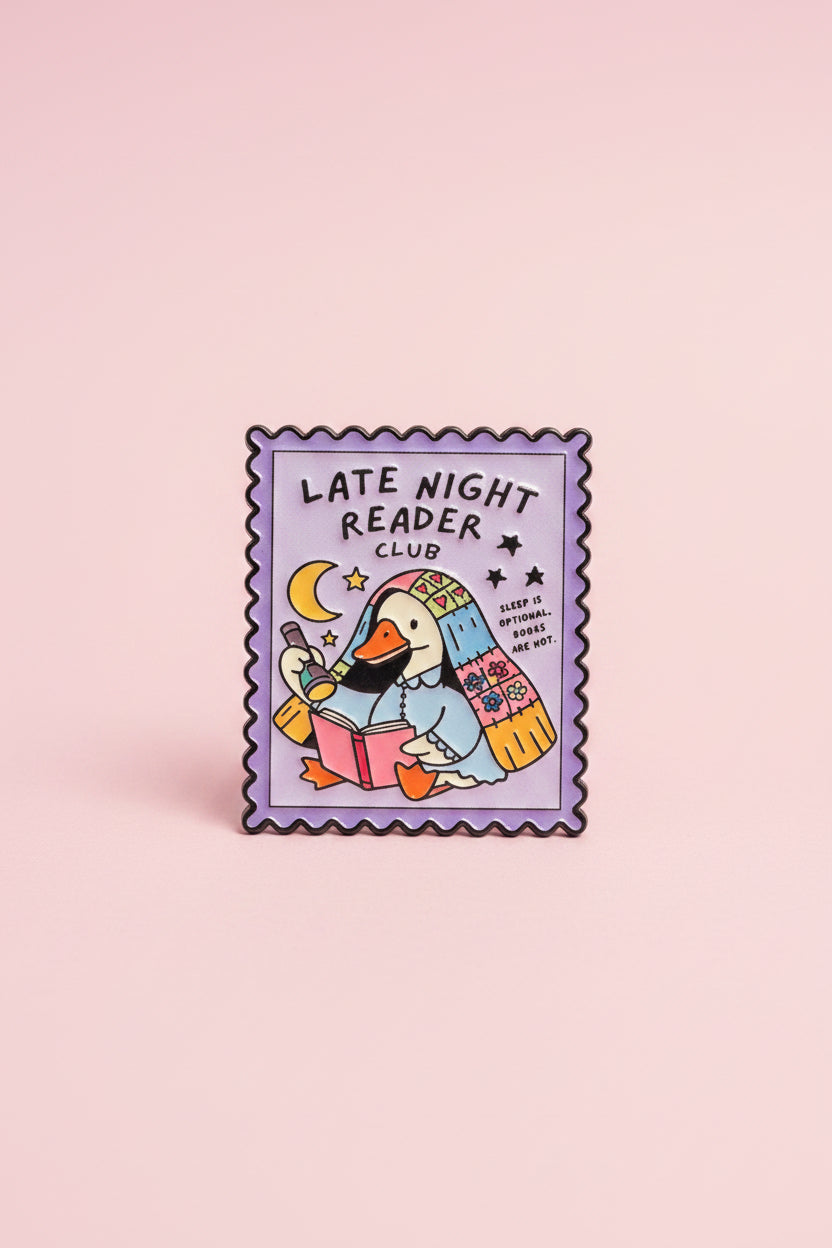 Pin - Late night reader club