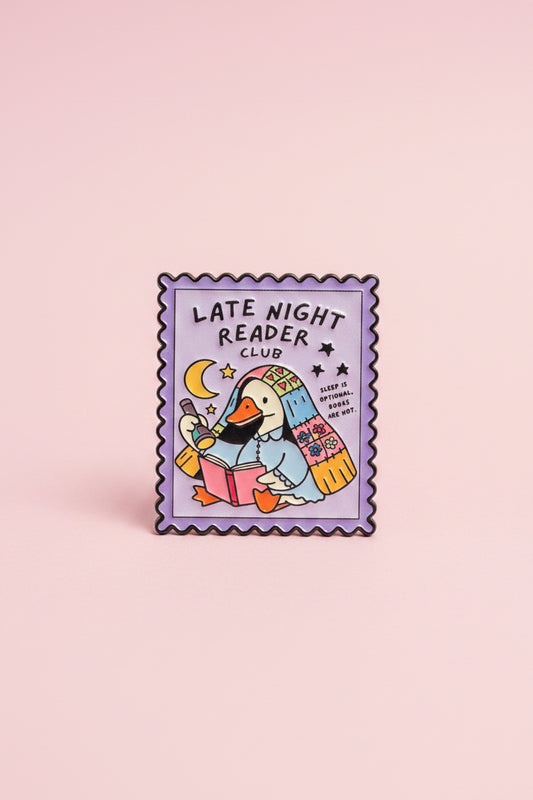 Pin - Late night reader club