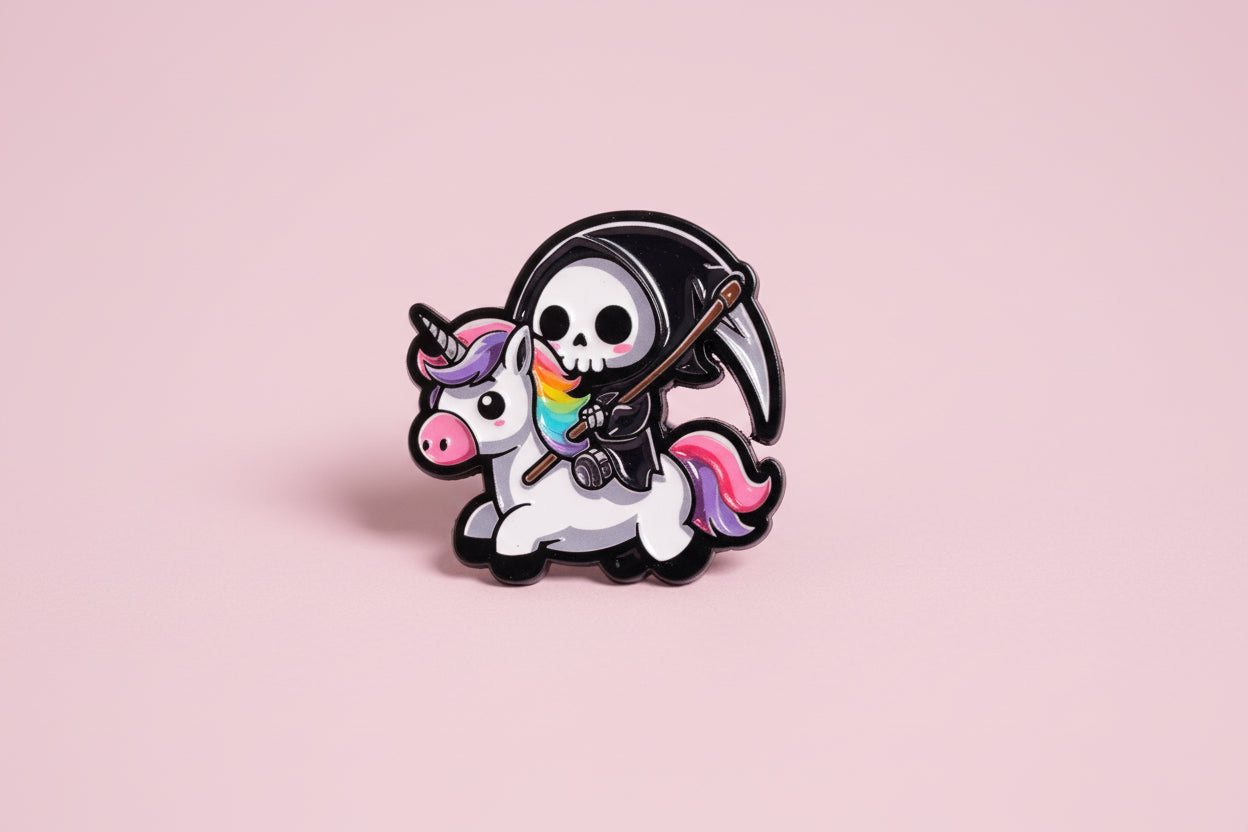 Pin -Liemannen på enhörning