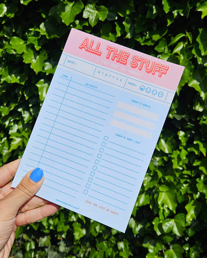 Anteckningsblock A5 - "Alla saker jag försöker att inte glömma" - Perfekt present