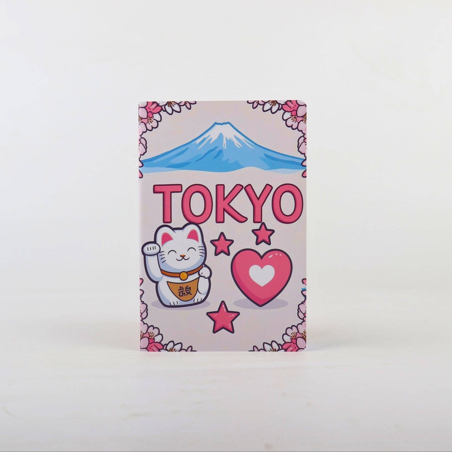 Kawaii Tokyo Anteckningsbok 14x21 cm – 80 vita sidor, 100 g papper