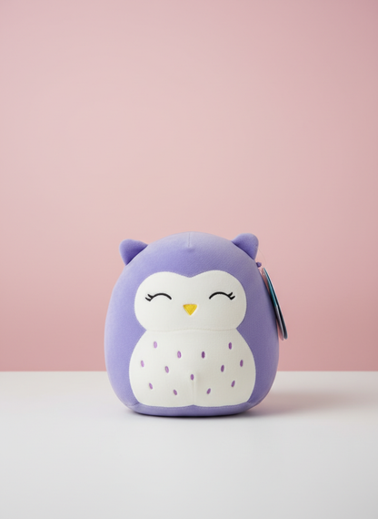 AI Generated Creative - Mjukisdjur Uggla Lila - Kawaii Plushie