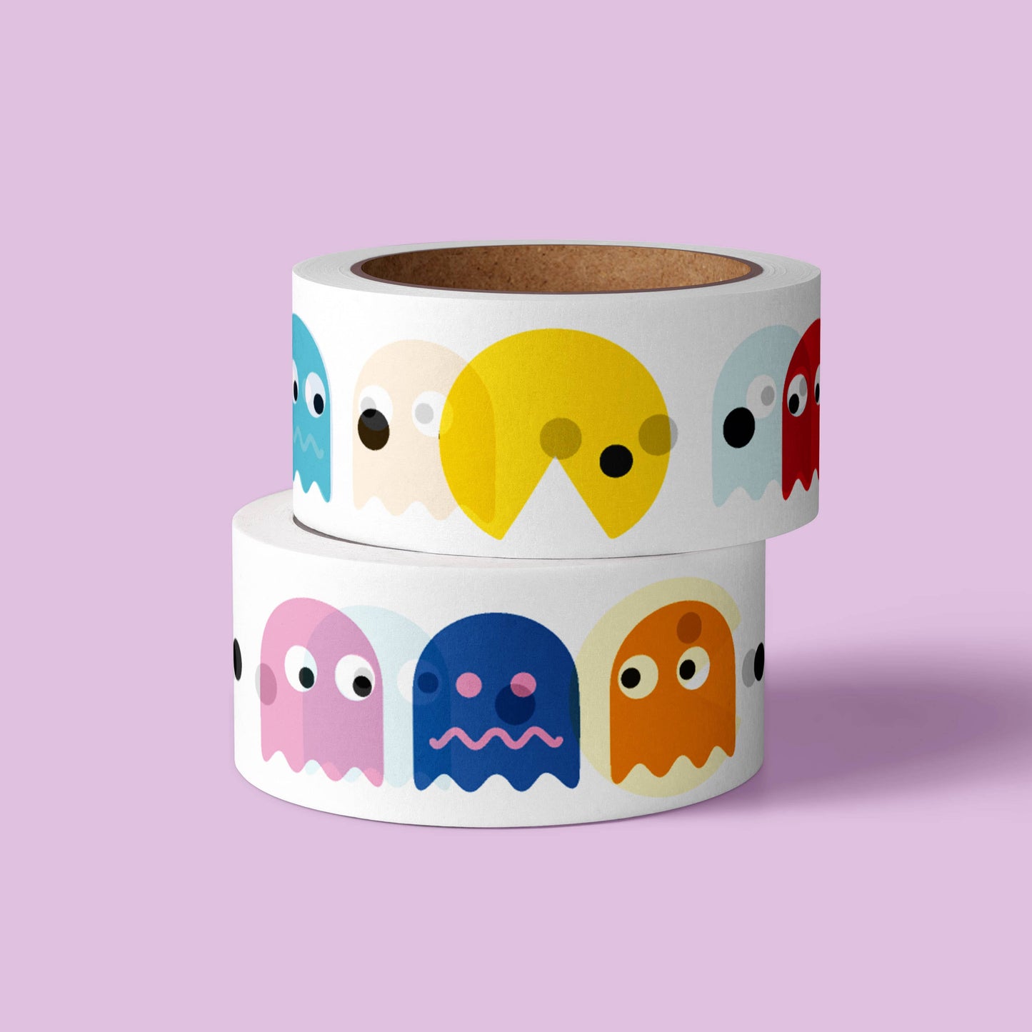 Färgglad Washi Tape Pac Man - Retro Kawaii Tejp för Bullet Journal & Pyssel