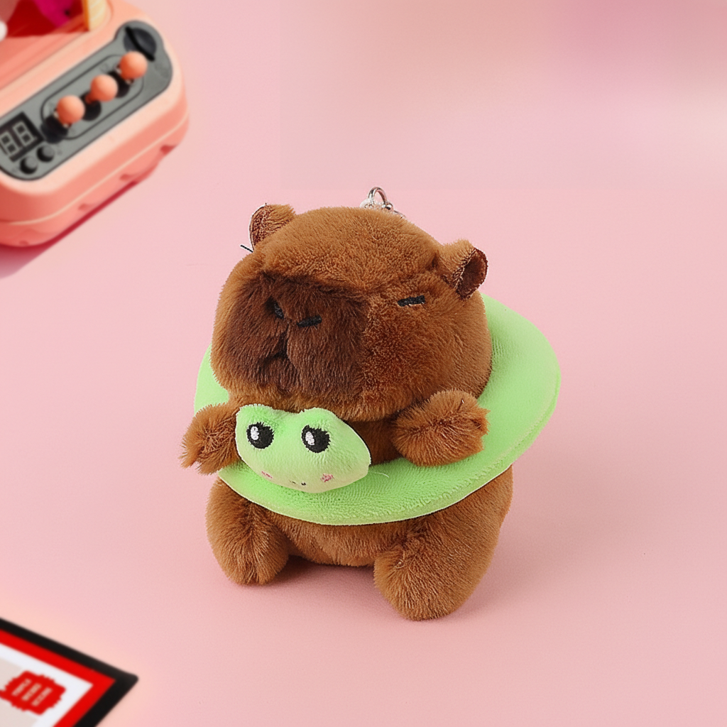 Söt Capybara Nyckelring - 11-14cm - Pink Panda Style product photo