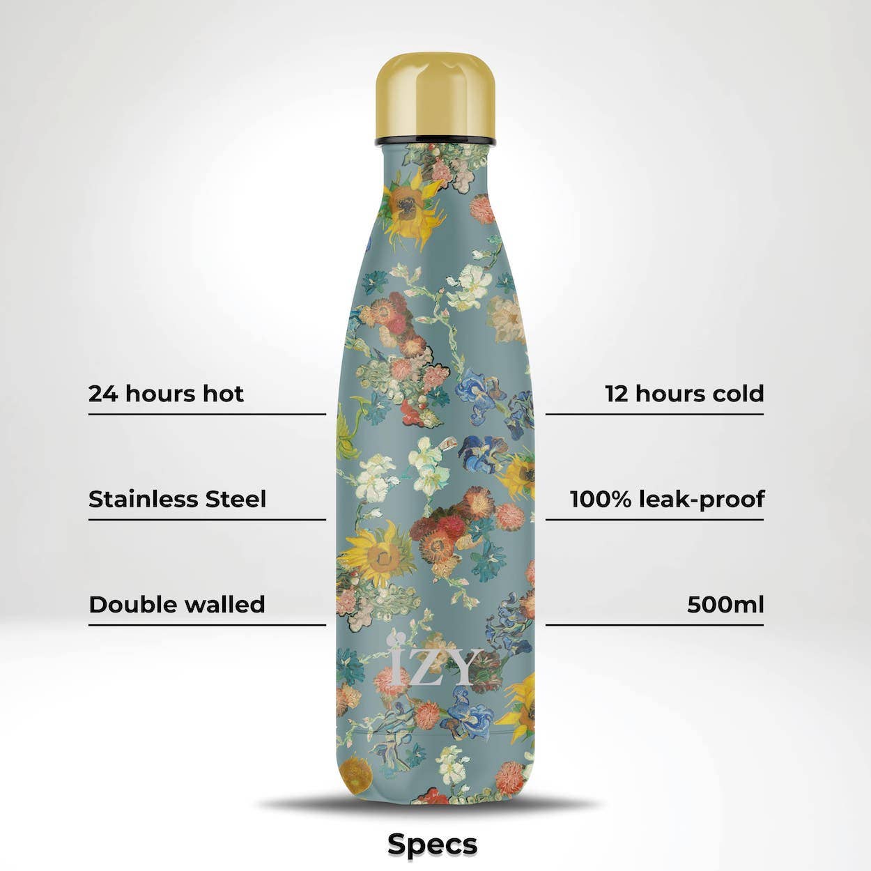 IZY Bottles isolerad vattenflaska- Vincent van Gogh-motiv