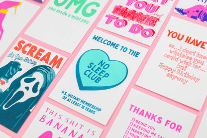 Miljövänligt Tackkort - Japanskt papper, RISO-tryck, handgjort & unikt