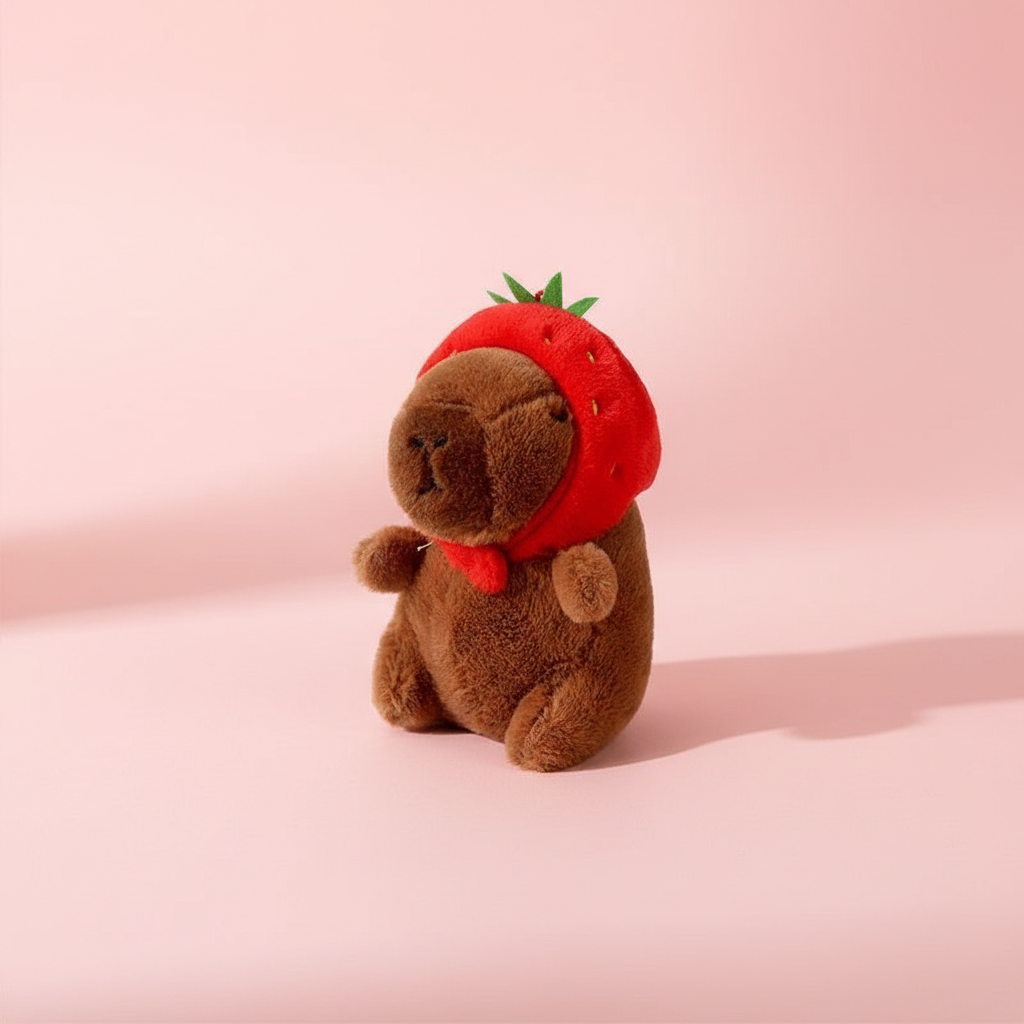 Söt Capybara Nyckelring - 11-14cm - Pink Panda Style product photo