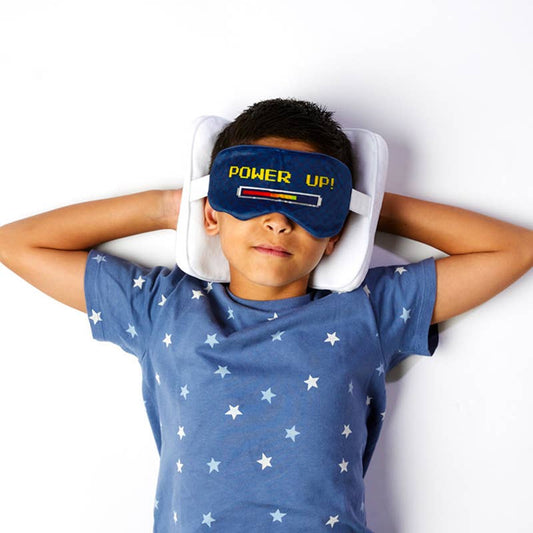 Relaxeazzz spel över formade plysch resa kudde & ögonmask
