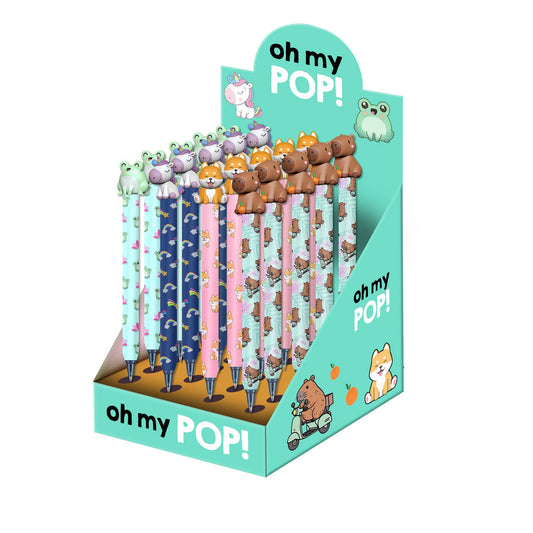 Oh My Pop Raderbar Gelpenna med Kawaii 3D-Dekoration