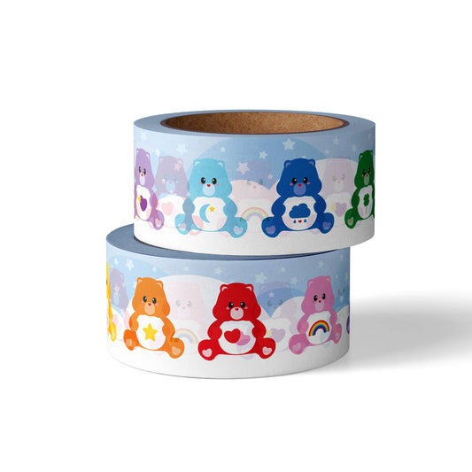 Care Bears Washi Tejp – Färgglad Kawaii Maskeringstejp för Bullet Journal
