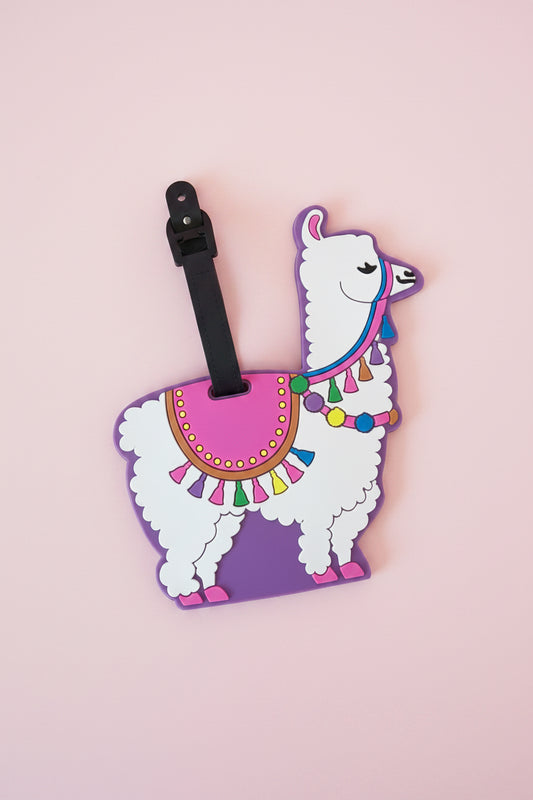 Söt Lama Väsktagg - Kawaii Accessoar för Resor & Väskor