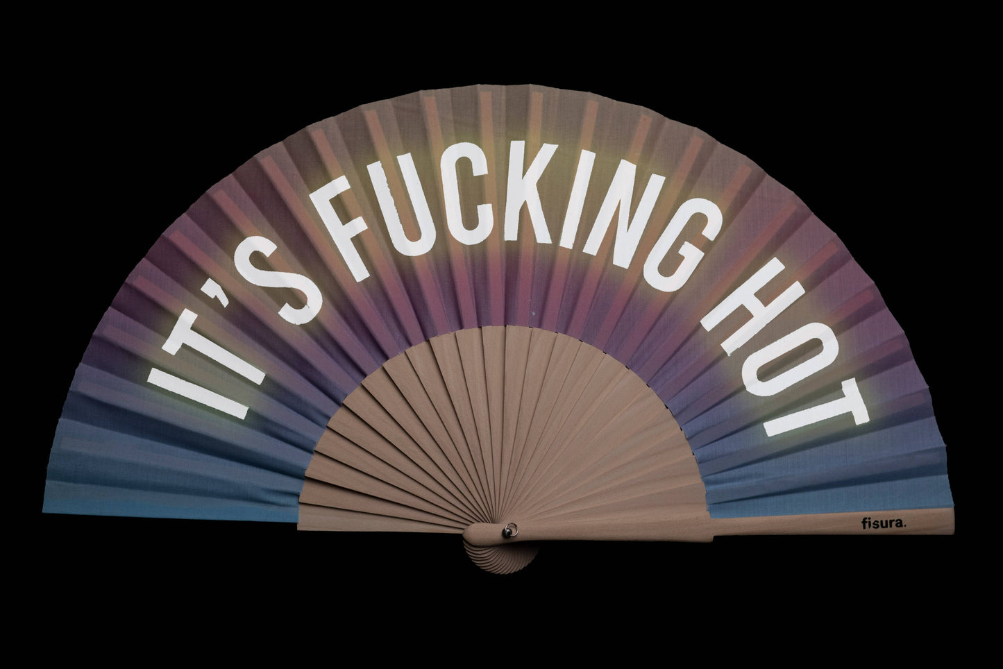Solfjäder "Fucking Hot" Ombré - Lyser i mörkret